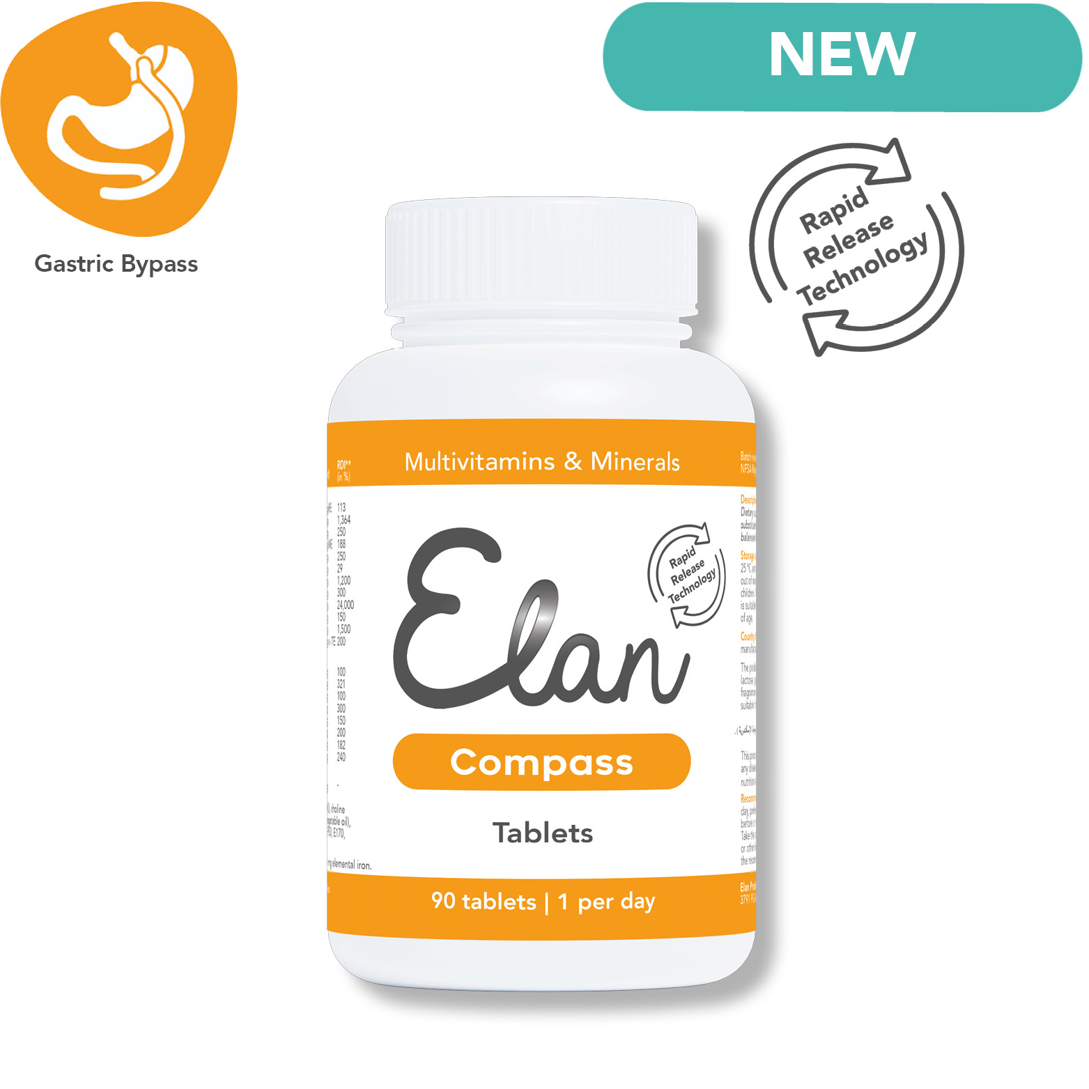 Compass Tabletten Vorderansicht