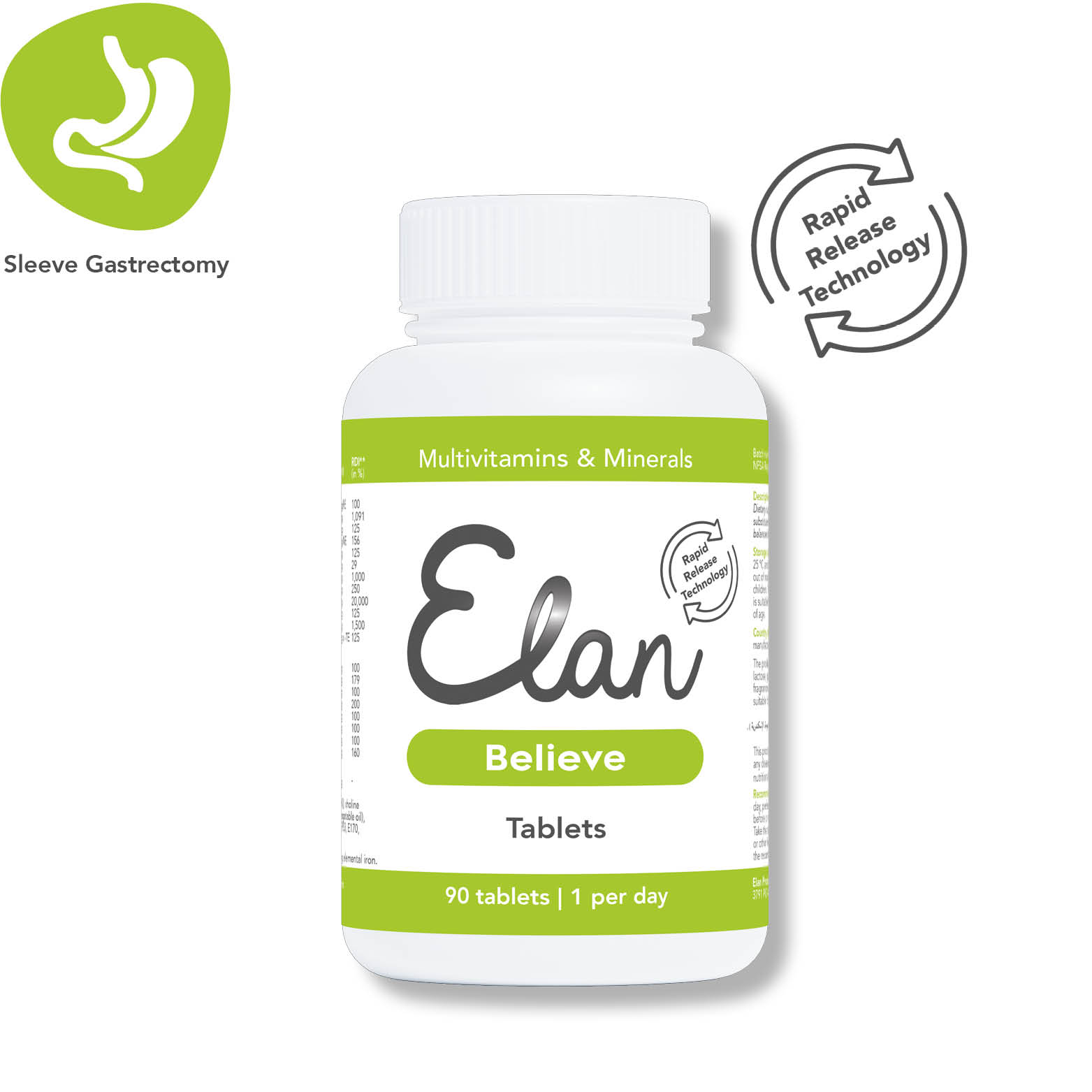 elan believe tabletten sleeve gastrectomie