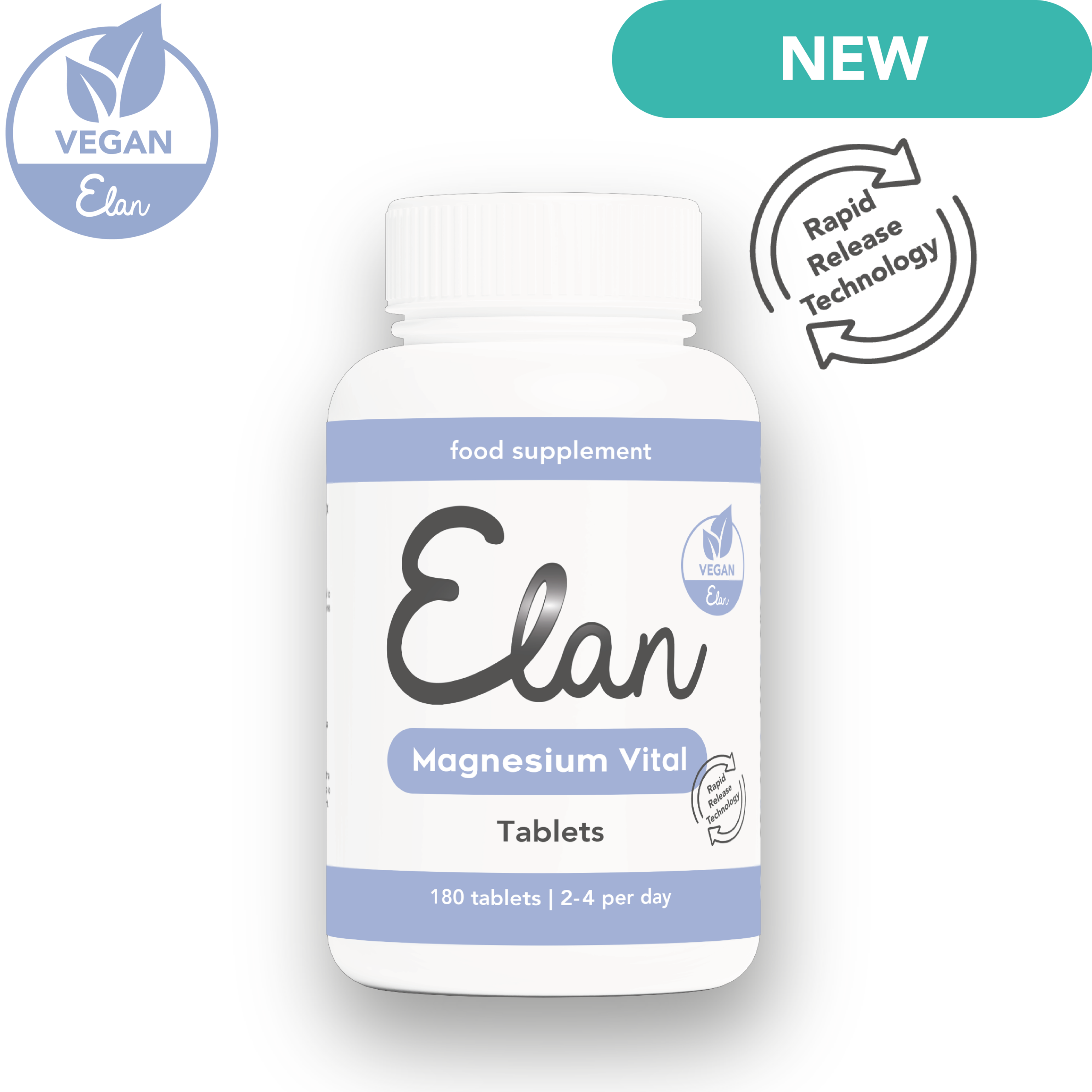 Elan Magnesium Vital Tabletten Website-Bild + neu