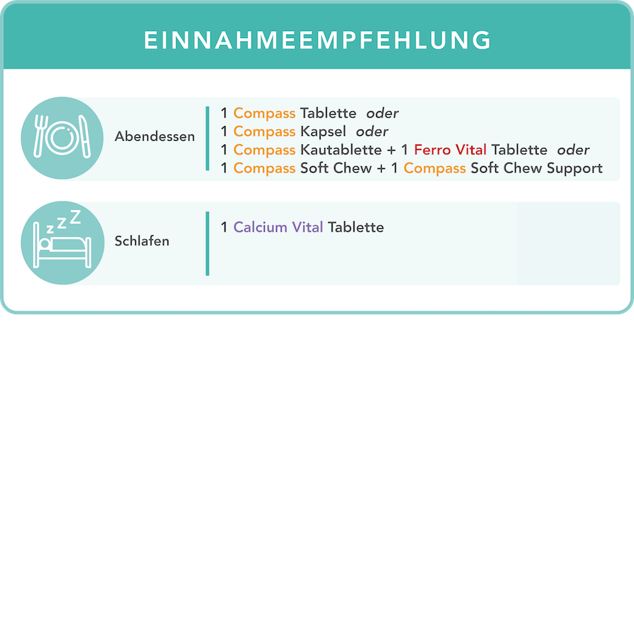 DE - Intake advice Compass + Calcium 250 mg