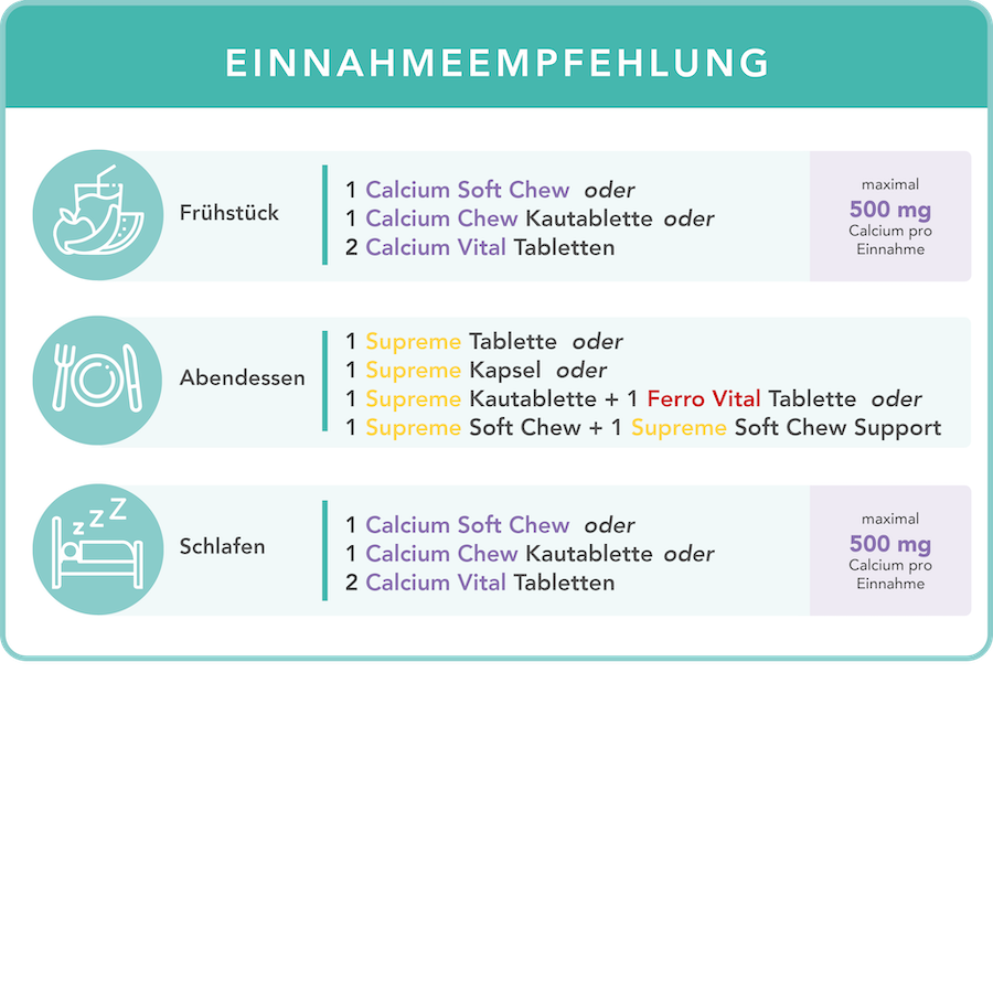 DE - Intake advice Supreme + Calcium 1.000 mg